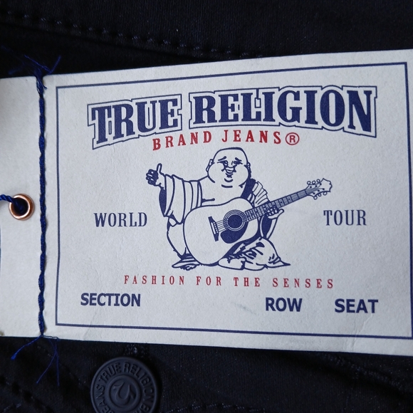 True Religion Flat Front Rolled Capri Pants w/ Flaps Women's Size 29 (NWT) - Picture 4 of 7
